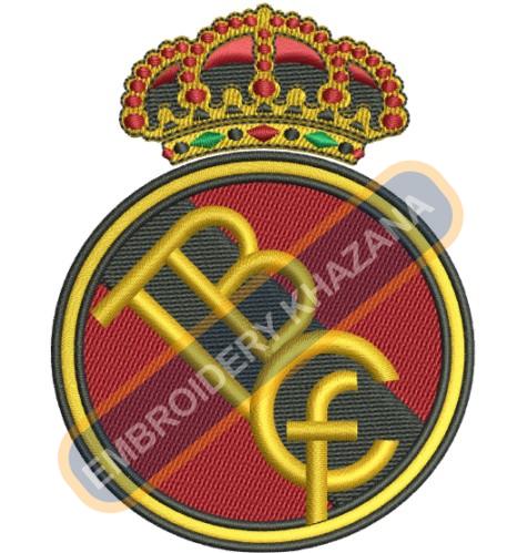 Real Madrid logo embroidery design